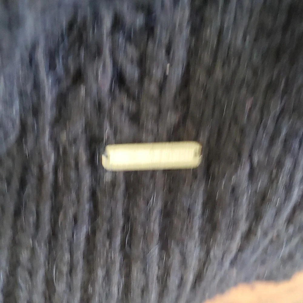 Gilly Hicks woman's blue cable knit vneck pullover sweater size M - Picture 10 of 12